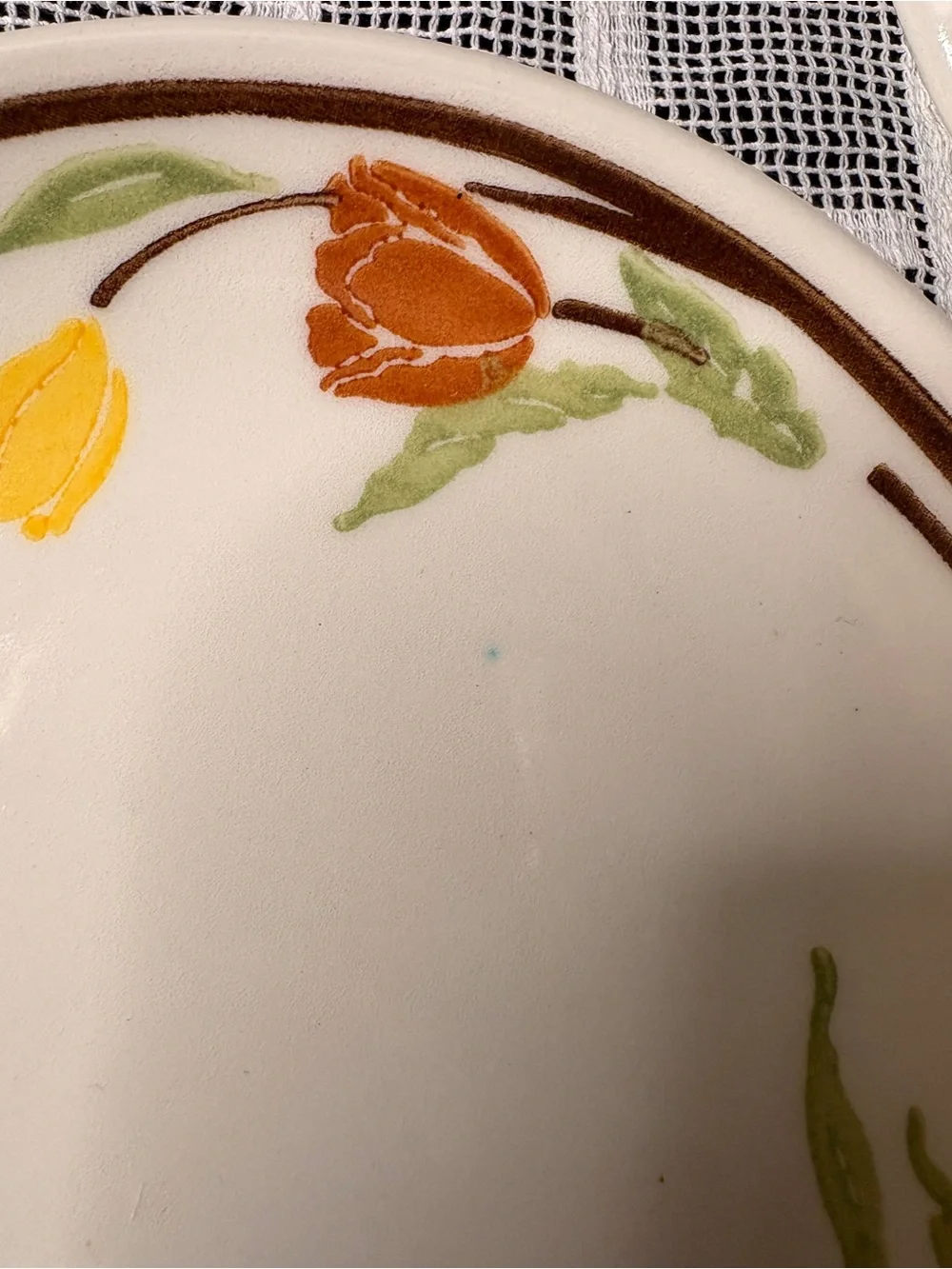 Vintage Summer Breeze Bread Appetizer 6 1/2 Inch Plates Beautiful Floral Pattern